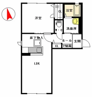 ヴェルドミールII【1階】の間取り
