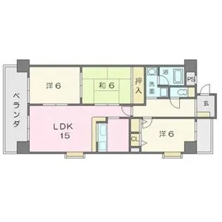 ファミーユDAISHIN【3階】の間取り