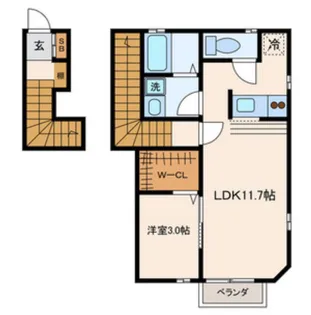 Oakbrook【2階】の間取り