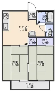 橋本ハイツ【2階】の間取り