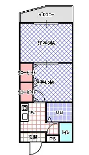 センチュリー香里園【5階】の間取り