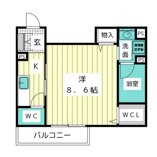 ブランセン川名【1階】の間取り