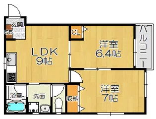 YOUハウス園田【1階】の間取り