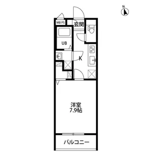 リコルテRinku【3階】の間取り