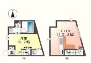 プロスぺラA【2階】の間取り