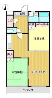 サンサーラ臼倉【2階】の間取り