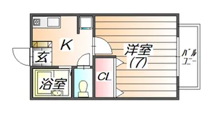 ルミエール池田【2階】の間取り