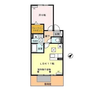 リビングタウン浅羽【1階】の間取り