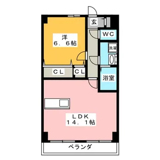 コーポ福香【3階】の間取り