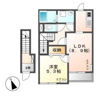 コンフォルト(Conforto)【2階】の間取り