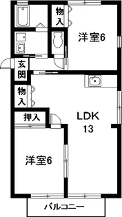 カーサ・ヴェルデ【1階】の間取り