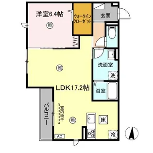 グランヒルHS石垣 (大和)【1階】の間取り