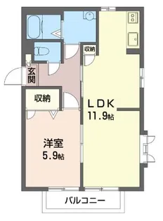 エクレール・I【SHM】【2階】の間取り