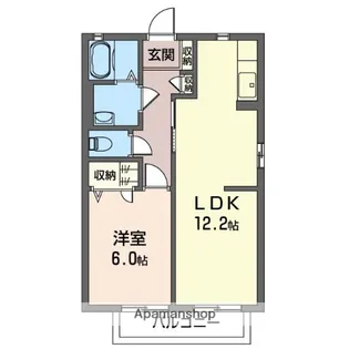 グリーンハイツ利 壱番館【1階】の間取り