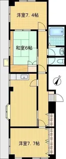アーバンライフ・ユギ【1階】の間取り