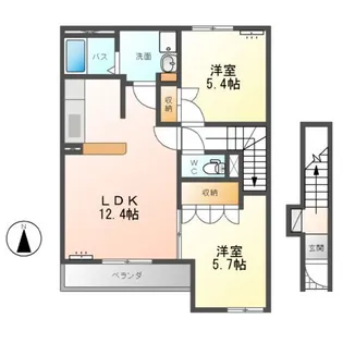 ソレイユ【2階】の間取り