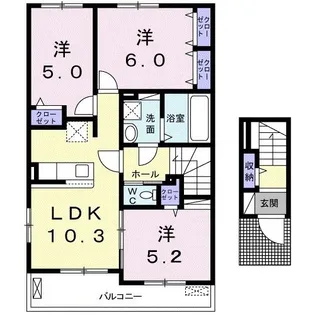 スズラン C【2階】の間取り