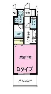 アミティ本川越【7階】の間取り