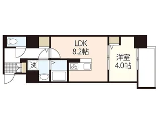 Mayfair田町Premium【1階】の間取り