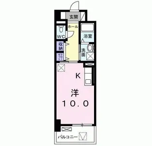 ラインスター三萩野【7階】の間取り