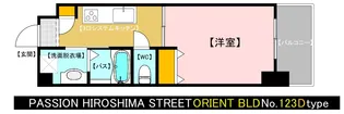 ORIENT BLD No.123【18階】の間取り