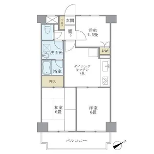 ヴェーネル滝沢【5階】の間取り