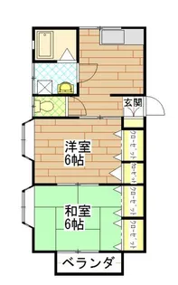 ドルフM【2階】の間取り