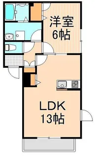 Twin Leaves B【1階】の間取り