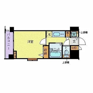 フェニックス芝アストラーレ【14階】の間取り