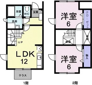 プレッソ【1階】の間取り