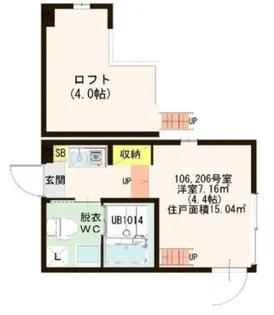 LUANA【1階】の間取り