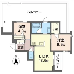 ハレ アネラ【3階】の間取り