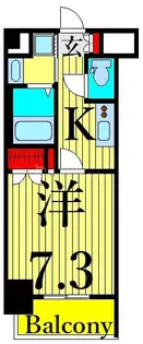 ホウエイコート秋葉原【6階】の間取り