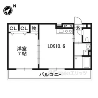 アムール雅【2階】の間取り