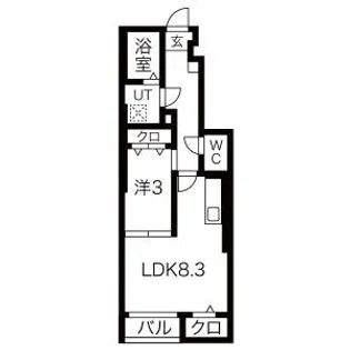 Feliz Miltonia【1階】の間取り