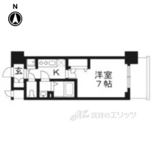 エスリード京都梅小路アヴェニテ【5階】の間取り