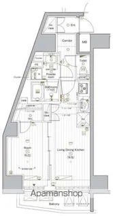 PREMIUM CUBE G 後楽園【5階】の間取り