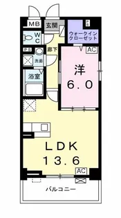 アリビオI【4階】の間取り