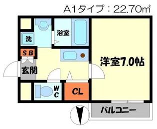 M’プラザ門真駅前【4階】の間取り
