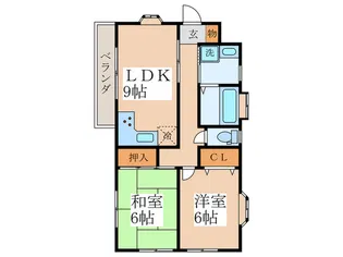 サンロイヤル小金井【2階】の間取り