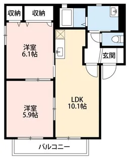 アドバンスII【1階】の間取り