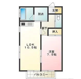 レクーレ【2階】の間取り