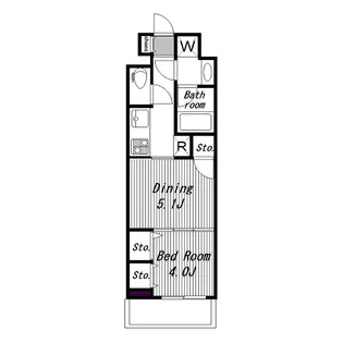 日神デュオステージ関内【8階】の間取り