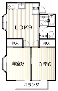 福島県いわき市鹿島町久保1【アパート】の間取り