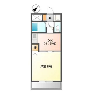マンション青山【4階】の間取り