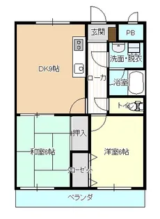 BELLO TAKADA【2階】の間取り
