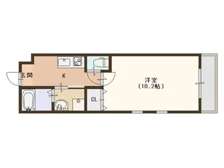 大阪府大阪市住之江区粉浜3【アパート】の間取り