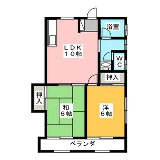 サンヒルズA【2階】の間取り