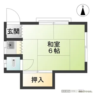 谷古宇荘【1階】の間取り