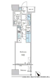 レガシス中目黒【9階】の間取り